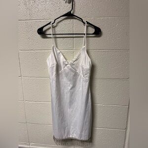 B Darlin Elegant White Mini Dress